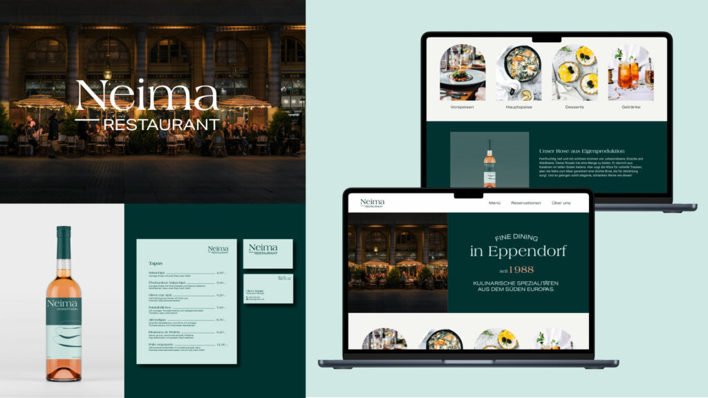 Branding eines Restaurants, Design von Colbec